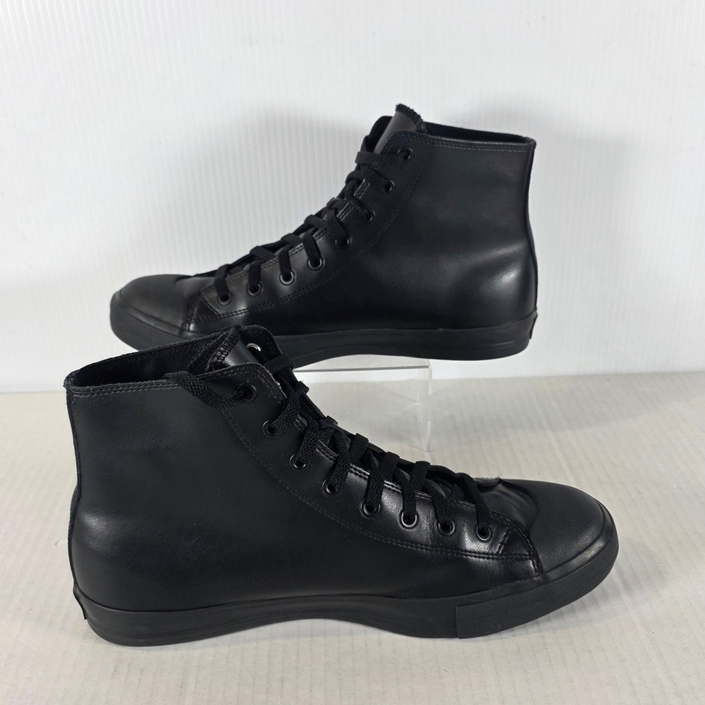 Shoes For Crews Pembroke High Top Slip Resistant Size 12 Black Leather Sneakers